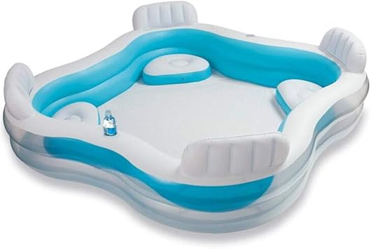 suwin piscina inflable con asiento de