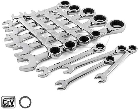 Ratchet Combination Wrench Set 6-32Mm High Torque Spanner Set A Set of Keys Chrome Vanadium Steel Gear Ring Wrench Wr016 23