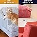 Claw Stopper (9 Piece Set) Furniture Protection Kit - Includes 8 X-Large Scratch Guard Sheets and 82 Specialized Pins - Easy to Install, Compatible with Sofas, Chairs and Couches - Pet-Safe Vinyl