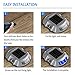 LEDMO Upgraded Solar Powered Outdoor Waterproof Solar Deck Lights 4 Pack (Blue)