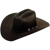 M &amp; F Western Men's Dallas Chocolate Felt Cowboy Hat Chocolate 7