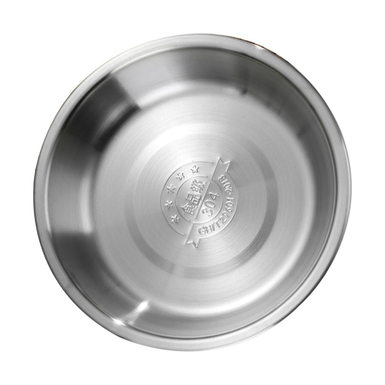 HOMSFOU Stainless Steel Soup Basin 7.09 Inch Thickened Multi-Purpose Kitchen Bowl for Soup Steaming Fruit Washing Food Preparation Stackable Household Tableware