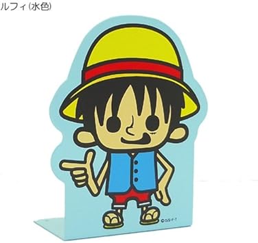 Amazon ワンピース ブックエンド ルフィ 水色 パンソンワークス アニメ 萌えグッズ 通販