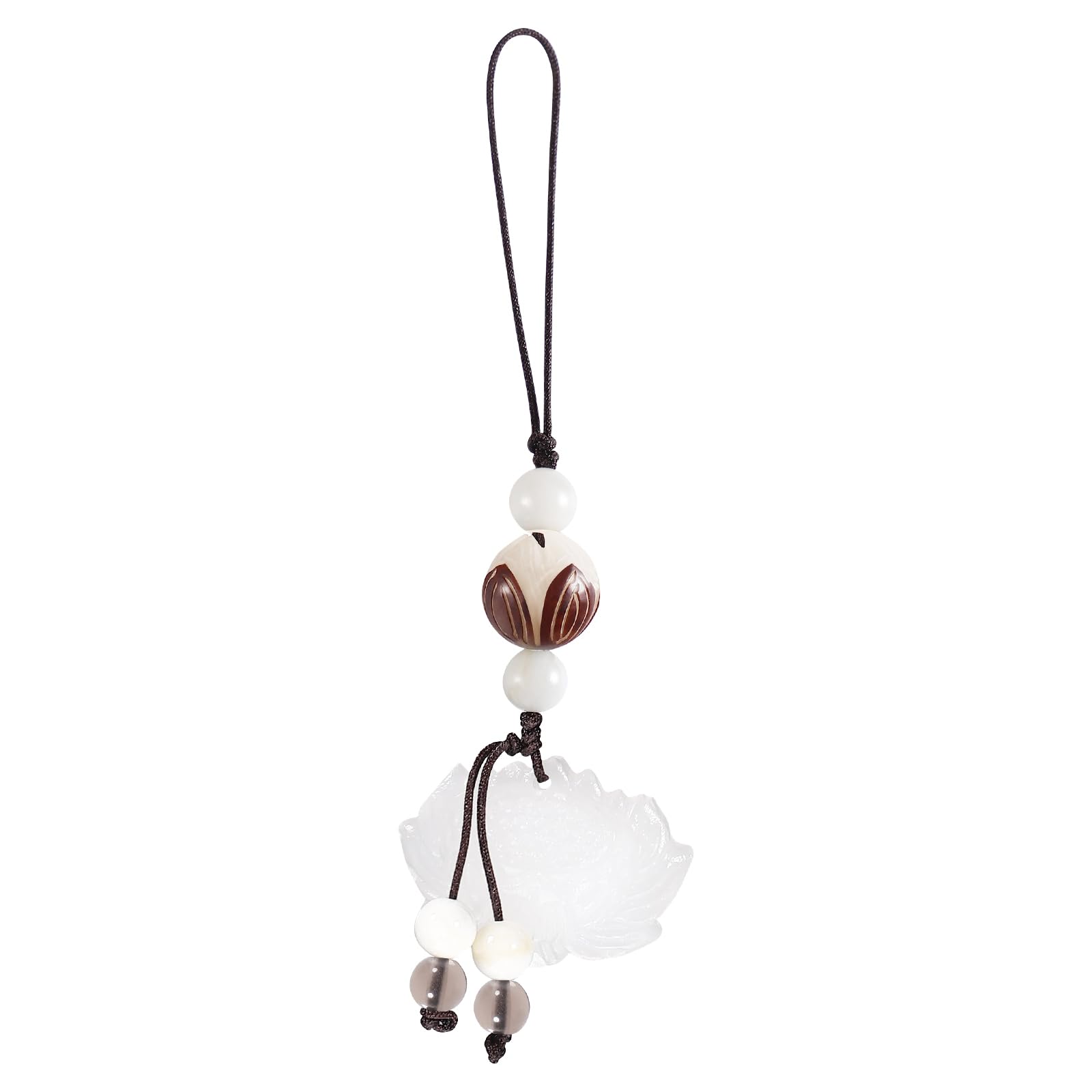 Hemobllo Cell Phone Strap Charm Beads Cell Phone Strap Hanging Lucky Charm Feng Shui Decoration Portable Hanging Lanyard for Men Women Outdoor Work