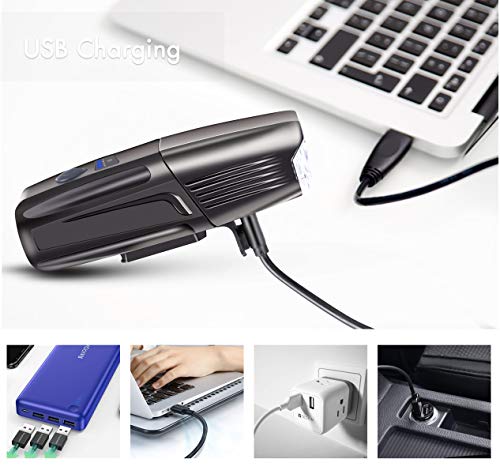 image for ODISTAR 1000 Lumen USB Rechargeable 2 LED Bike Light,Tough Durable IP6