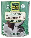 Native Forest Simple Organic Unsweetened Coconut Milk, 96 Ounce