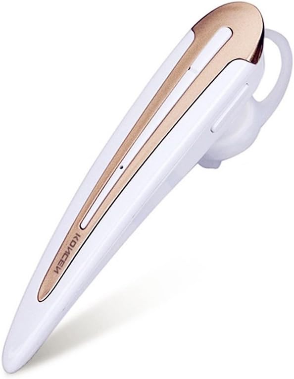Bluetooth Headphones,In-ear Wireless Bluetooth 4.1 Mini Earphone Earbud Headset Support Hands-free Bussiness Calling for iPhone, Android, Samsung Galaxy and Smart Phones (White&Gold)