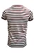 Run & Fly Mens 60's Retro Red & White Striped Short Sleeve T Shirt Small