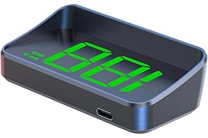 CRLHC Car GPS Head Up Display, M2 Windshield Speedometer Projector HUD,GPS Speedometer Mph, 3.5 Inches Digital GPS Speedometer with MPH Speed, Plug and Play Car Heads up Display for All Cars(Green)