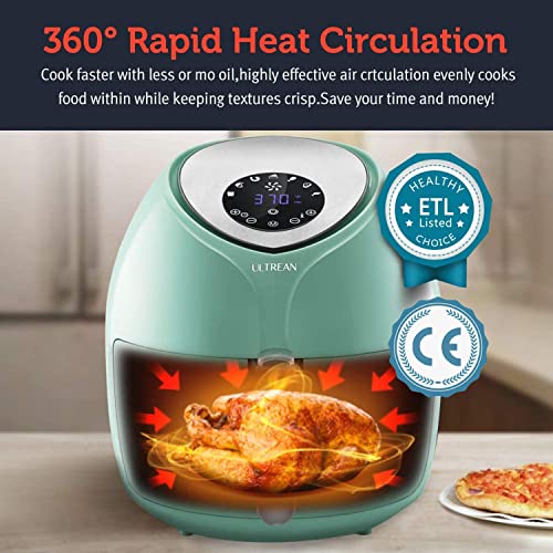 Ultrean Large Air Fryer 8.5 Quart, Electric Hot Air Fryers XL Oven