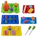 5 Pack Silicone Chocolate Candy Molds, Minifigure and Building Brick Molds for Fondant Ice Cube Crayon Jello Gummy Cake Baking Cupcake Decoration
