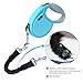 TTLIFE Retractable Dog Leash/Dog Flexi Retractable Leash Upgraded Reinforced Automatic 14. 8ft Bite-Resistant Ribbon Leash for Small & Medium Dogs with Elastic Rope