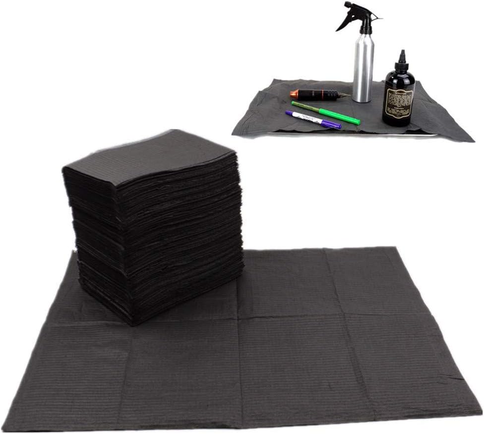 Black Dental Bibs Disposable Dental Bibs 500 Pack - 3 Ply Waterproof Patient Bibs 13x18 Inch Aqua Medical Procedure Bibs