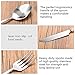 Portable Utensils Set with Case - 3 Pieces Wood Handle Reusable Flatware Set Knife Fork Spoon Stainless Steel Portable Travel Utensil Set for Travel/Camping Office Lunch with Carry (Light yellow)