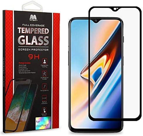 Full Coverage Tempered Glass Screen Protector/Black for OnePlus 6T