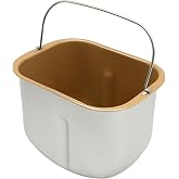 Saihisday Bread Machine Baking Bucket (Rectangle), Bread Plate Household, Bread Baking Pan, 7.7" D x 5.6" W x 6" H, Capacity 2LB