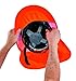 Ergodyne Chill-Its 6660 Attachable Hard Hat Brim with Neck Shade, Orange
