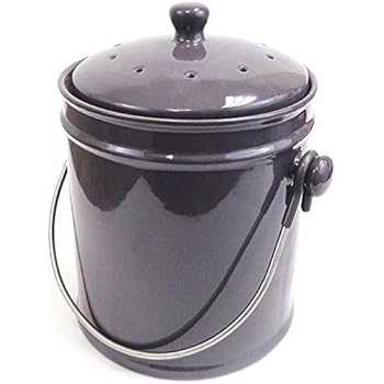 Amazon.com: Oggi Countertop Compost Pail with Charcoal 