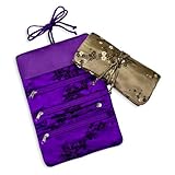 Jewelry Roll Large - Silk Brocade
