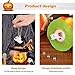 Unomor 4PCS Halloween Pumpkin Decorations, Light Up Foam Pumpkin Jacko Lantern for Halloween Party Decorations