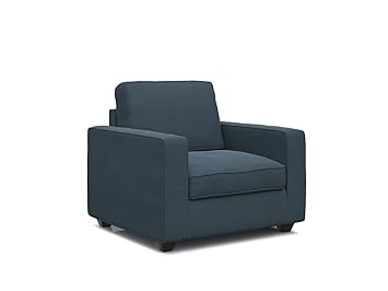 Forzza Montreal Single Seater Sectional Sofa Blue Amazon In