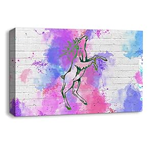 Canvas Wall Art Abstract Ink Animals...