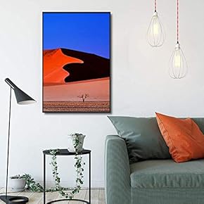 Framed Canvas Home Artwork Decoration Desert Canvas Wall Art for Living Room, Bedroom - 16x24 inches
