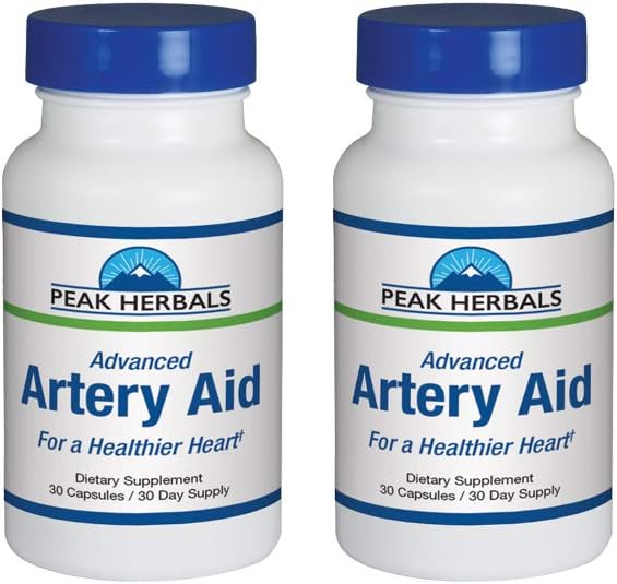 Advanced Artery Aid Supplement for Heart Health Support. 60 Day Supply