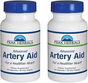 Advanced Artery Aid Supplement for Heart Health Support. 60 Day Supply