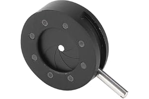 Hosioe Microscope Iris Adapter Adjustable Lens Optical Diaphragm for Precise Light Control in Laboratory Metal SK25 for Resea