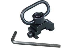 BigTron Heavy Duty Quick Release Detach Push Button Sling Swivel Adapter Set Rail Mount Base 20mm Connecting Sling Ring