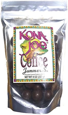 Chocolate Covered Kona Coffee Beans Kona Joe Coffee Jammers 8oz Bag.