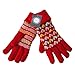 YAN & LEI Women's Cute Hearts Knitted Winter Gloves with Roll Up Cuffs