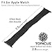 top4cus 42mm Whole Part Double Electroplating 1:1 Mold Stainless Steel Replacement Link Bracelet Band with Double Button Folding Clasp Apple Watch Band for Apple Watch 42mm - black