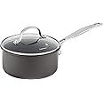 Cuisinart Chef's Classic Nonstick Hard-Anodized 1.5-Quart Saucepan with Lid, Black