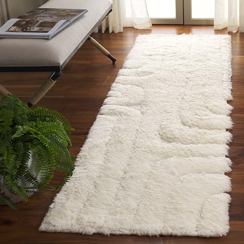 SAFAVIEH Manhattan Collection Runner - 2'3" x 8', Ivory, Handmade Wool, Ideal f…