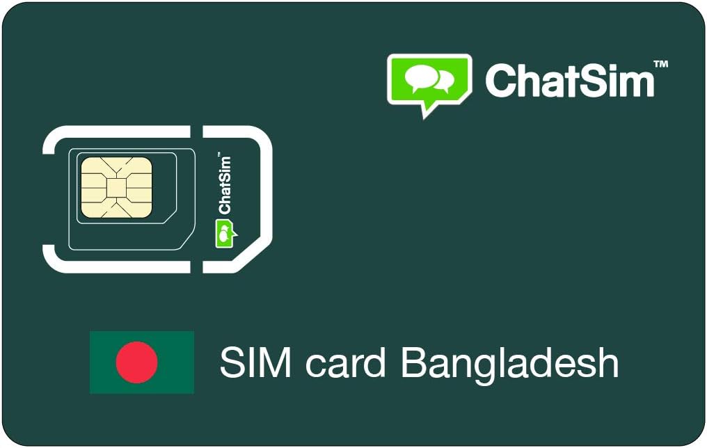 International SIM card for travel in BANGLADESH - ChatSim - coverage in 165 countries, global roaming - GSM/2G/3G/4G multi-operator network at no fixed cost, no expiry and competitive prices