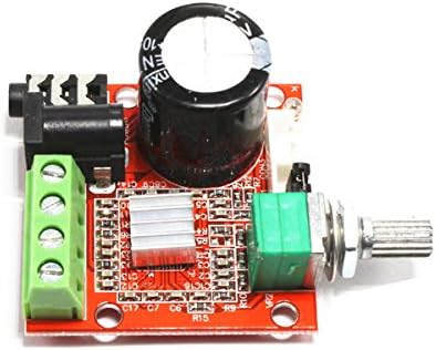Megmoki PAM8610 Mini Stereo AMP Audio Amplify Board Digital Portable Ampli Module 10W+10W Dual Channel Amplifier Class-D 12V DC