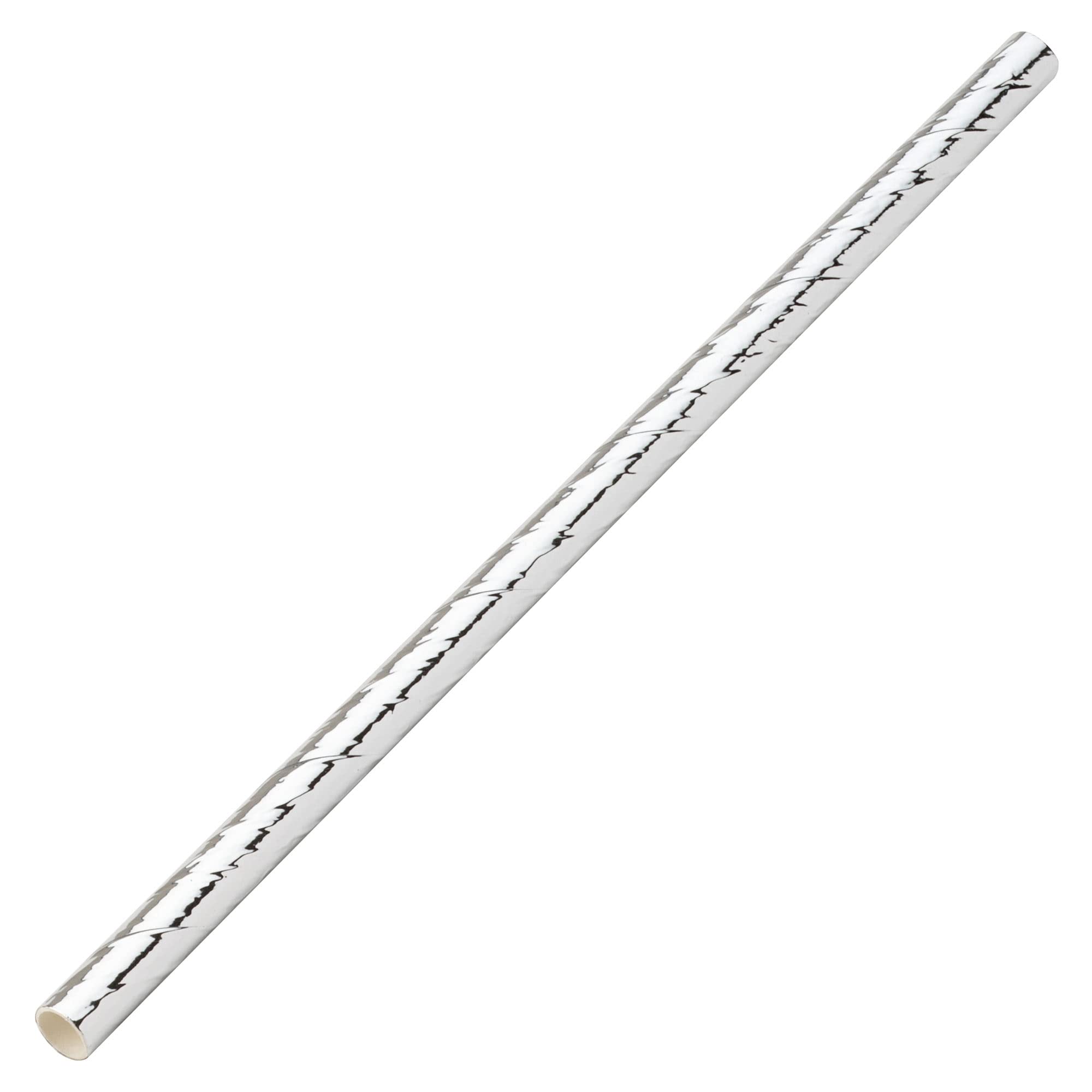 Utopia Silver Paper Cocktail Straw 5.5", Pack of 250