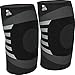 Nordic Lifting Knee Support Compression Sleeve for Women & Men, 2-Pack Knee Brace for Running Knee Pain, Compression Knee Brace, Workout Sports Knee Braces for Meniscus Tear, ACL & Arthritis Pain Relief - Gray, Small
