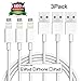 iPhone Charger, Eashion Lightning Cable 3Pack 6FT 8-Pin Lightning to USB Charging Cord Compatible with iPhone 7 7 Plus 6 6s 6 plus 6s plus, iPhone 5 5s 5c,iPad, iPod and More (White)