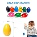 Dmeixs Crayons for Toddlers Palm Grip Crayons for Kids 9 Colors Washable Crayons Non Toxic Paint Crayons Egg Sticks Stackable Toys for Baby,Children Boys and Girls