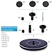 WBPINE Solar Fountain Pump, Solar Powered Floating Fountain Kit Solar Water Fountain for Bird Bath Pond, Pool and Garden Decoration