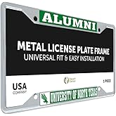 Desert Cactus University of North Texas Car Accessories Mean Green Metal License Plate Frame and Tag Holder for Front or Rear of Car (Alumni)