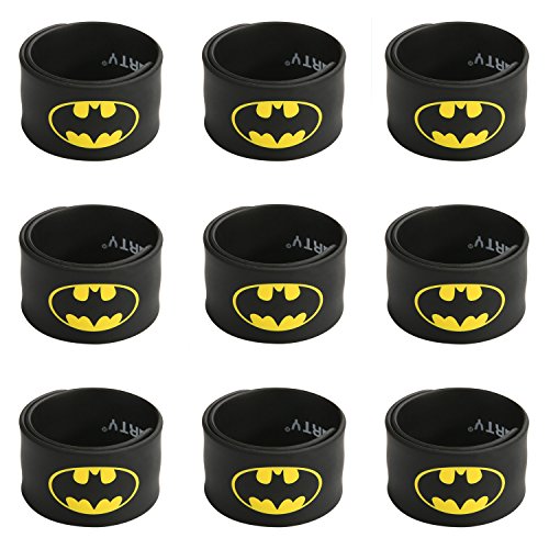 Ecparty superhero slap bracelet for kids boys & girls birthda…