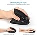Left-Handed Mouse, Jelly Comb MV016 Wireless 2.4G USB Left Hand Ergonomic Vertical Mouse