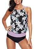Papaya wear Blouson Tankinis Tops Swimwear For Women Bathing Suits L-5XL
