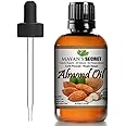 Mayan's Secret - 100% Organic Sweet Almond Oil for Skin Hair, Face - Cold Pressed Pure Almond Essential Oil (4 fl. oz.)