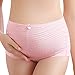 Cotton Whisper 3 Pack Pregnant Women Underwear 100% Cotton Maternity Panties (Large, 001)