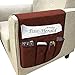 Newmeil Sofa Armrest Organizer Couch Chair Armrest Organizer for Tablets, TV remotes, Phones 4 Colors Storage Organizer 35 inch *13 inch (Coffee)